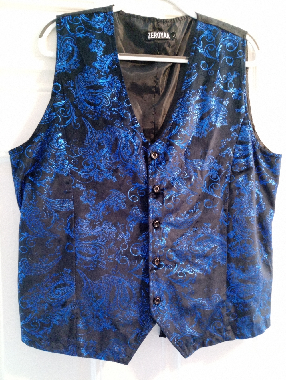 MENS CLUB WEAR VEST PROM PARTY MENS SIZE LARGE VELVET SATIN